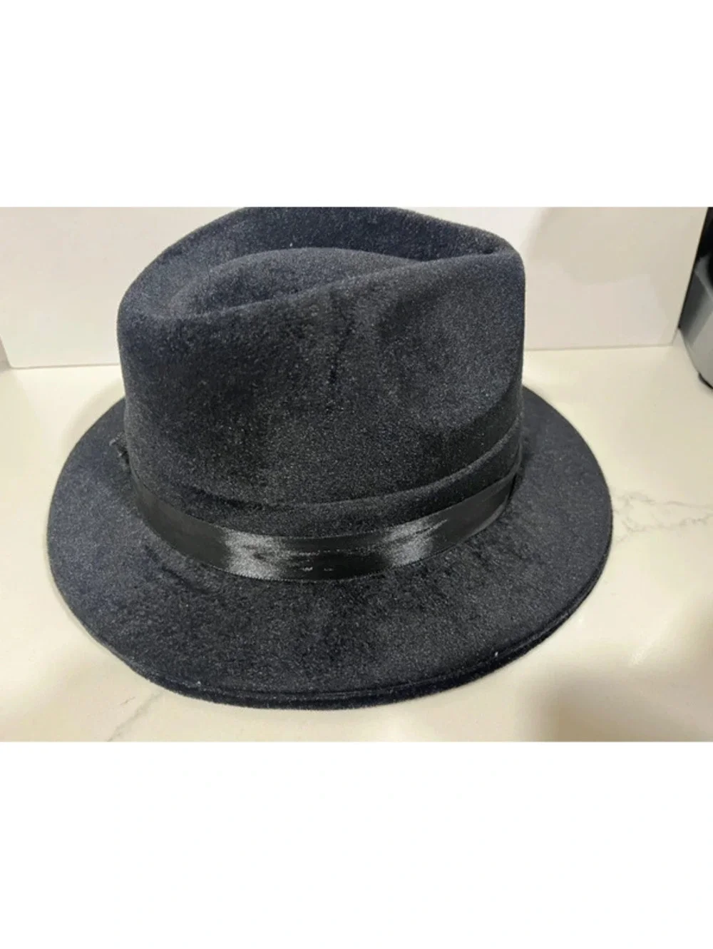 Black fedora hat Costume Velvet party new years